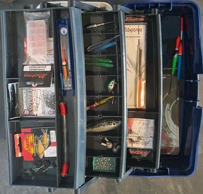 Viskoffer 3 tray's Gevuld Outboard Breda -Sinterklaas cadeau - Kerst cadeau
