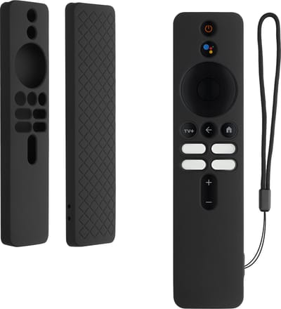 kwmobile hoes geschikt voor Xiaomi TV Box S (2nd Gen) - Siliconen anti-slip hoes voor afstandsbediening in zwart