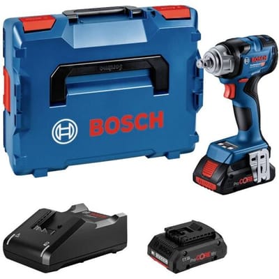 Bosch Professional GDS 18V-330 HC 06019L5002 Accu-draaislagmoeraanzetter 18 V Li-ion Incl. 2 accus, Incl. lader, Incl. koffer
