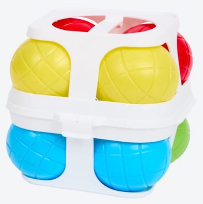 Jeu de boules | Kinder jeu de boules Boccia Set van 8 | In handige meeneem case | Jeu de boule set | Kinder spelletjes | kinder vermaak | Camping tip !