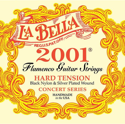 La Bella L-2001FH snarenset voor flamencogitaar, verzilverde bassnaren, high tension
