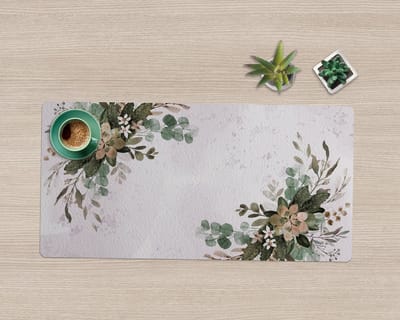 Coloray Bureau Onderlegger - Plantensamenstelling Computer Mat - 90 cm x 45 cm - Veelkleurig Bureau Onderlegger - Bureau Pad - Bureau Mat - Bureaumat - Onderlegger Bureau