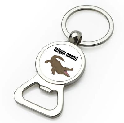 Akyol - krokodil met eigen naam flesopener - Krokodil - krokodillen liefhebbers - iemand die houdt van krokodillen - verjaardag - cadeau - kado - 9 bij 3 cm