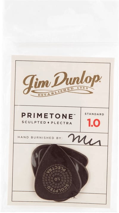 Jim Dunlop Primetone - Plectrums - Standard Smooth - Player's Pack 3 Stuks - 1,00 mm