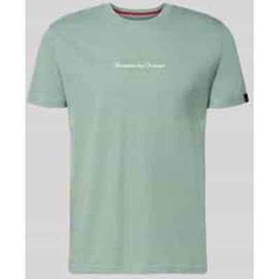 T-shirt met labeldetail