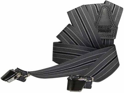 Pierre Mouton Narbonne Bretel - Bretels - Volwassenen - Heren - Grijs - 140cm - 3 brede clips - XL - XXL