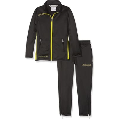 Uhlsport Essential Classic Trainingspak Zwart-Limoen Geel Maat 104