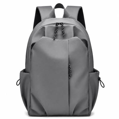 VHV - Rugzak - Laptop Rugzak 15,6 inch - Lichtgewicht Dagpack - Grijs voor School en Reizen