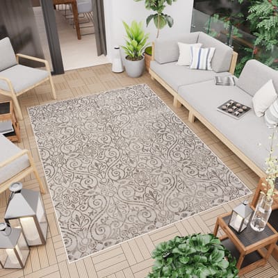 Tapiso Capri Vloerkleed Binnen Tuintapijt Modern Indoor Outdoor Maat- 80x150