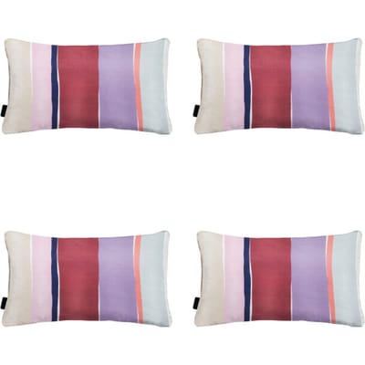 Madison - Sierkussen Nox - Mulitkleur - 30x50x10cm - Set van 4