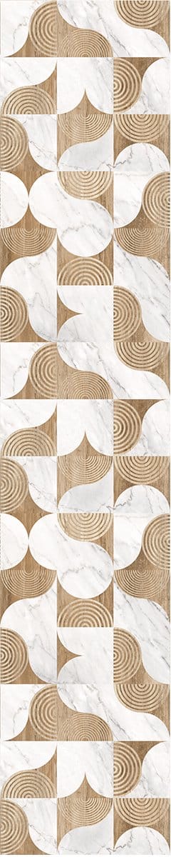 Voorgelijmd vliesbehang - MARMER- EN HOUTDEFECTIE - 1 rol van 300x60 cm
