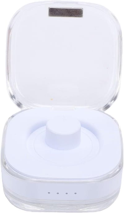 Smart Ring Oplaaddoos - Magnetische Lader - Onderweg Opladen - 300mAh Batterij - Tot 10 keer opladen - Transparant