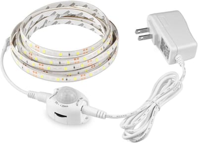Bewegingssensor LED Strip met Snoer - Automatisch Aan/Uit Licht voor Kast, Trap of Keuken - 2 Meter Warm Wit