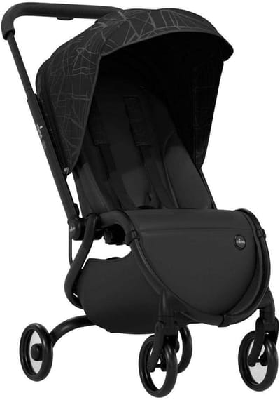 Urban Kinderwagen Zwart - Compact, Lichtgewicht en Gemakkelijk te Vouwen