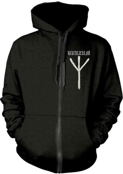 Burzum Vest met capuchon -S- RUNE Zwart