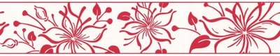 Rood wit behangrand 2598-37