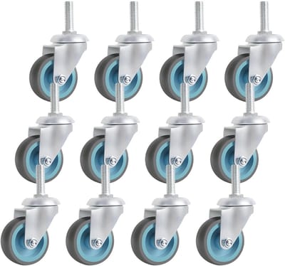 10 Zware 50mm Steencasters - Set van 12