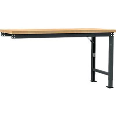 Manuflex aanbouw-werkbank Profi speciaal, tafelblad multiplex, 1750 x 700 mm, antraciet