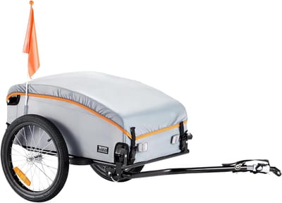 Fietskar - Boodschappenkar - Goederen Vervoeren - Hoge Laadcapaciteit - 45 kg - Zwart