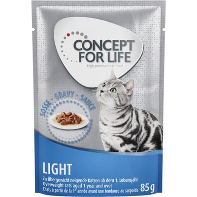 12x85g Adult Light in Saus Concept for Life Kattenvoer nat