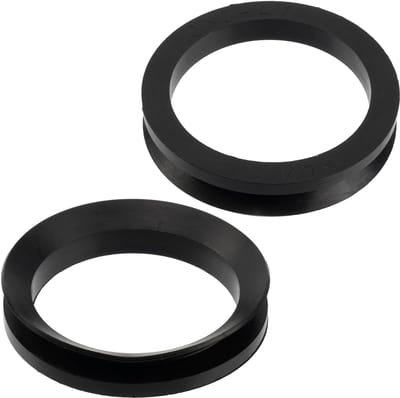 Axiale Afdichting V-ring - Asafdichting Rubber - Bescherming Roterende As - Hittebestendig tot 100°C - 36 mm Asdiameter - Zwart