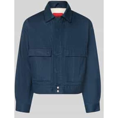 relaxed fit jeansjack van pure katoen model 'HUGO 083/1'