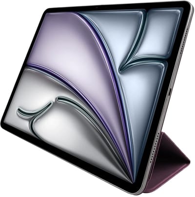 Pomologic BookCover Hoesje iPad Air 13 (M2-M4) – Super Slanke Bescherming – Magnetische Connectie – Compatibel met iPad Pro 12.9-inch 4/5/6 Gen - Rood