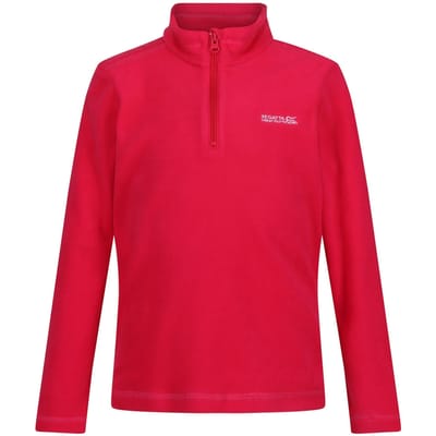 Regatta - Geweldige Outdoors Kinder Hot Shot II Half Zip Fleece Hoodie (Roze drankje)