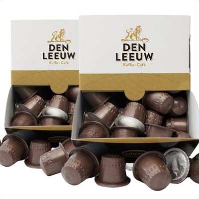Den Leeuw Lungo Koffiecups - Nespresso Cups Regular 4 Medium Gebrand - 160 Stuks