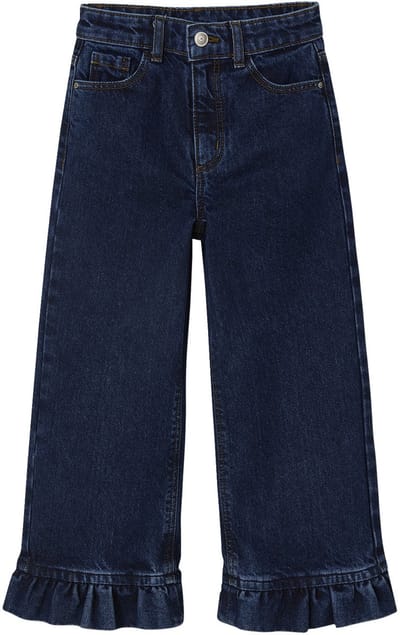 Vertbaudet Wijde jeans met ruches voor meisjes