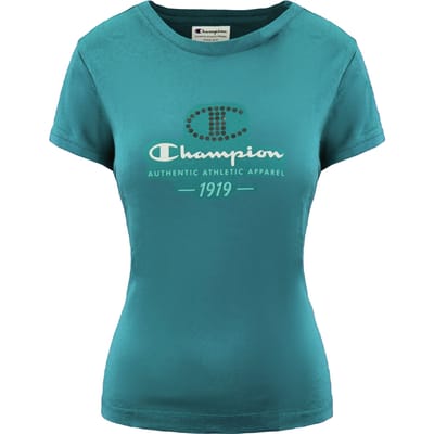 Champion Graphic Womens Aqua T-Shirt