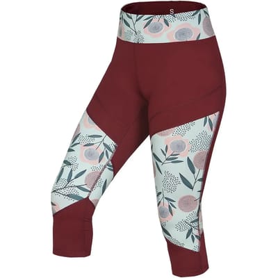 Legging vrouw Ocun Rhea 3/4 wine