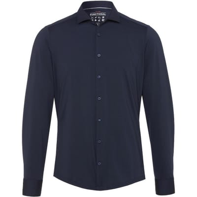 Pure Overhemd Functional Donkerblauw - Maat 45 - Heren - Overhemden Casual