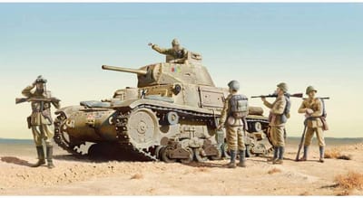 Modelbouwset Tank M14/41 met Italiaanse Infanterie Schaal 1:35