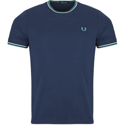T-shirt met dubbel contrasterend biesje Fred Perry
