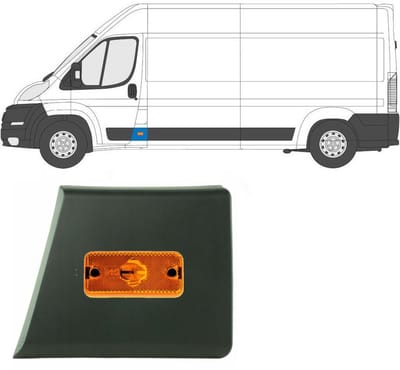 Sierlijst beschermingslijst voor stijl met positielicht voor Fiat Ducato 06-18