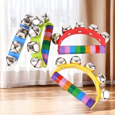 Houten Maraca Set - Rammelaar Shaker - Muziek Ontwikkeling - Niet-giftige Verf - 2 Stuks - Veelkleurig