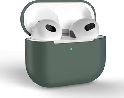 AirPods Hoesje voor Apple AirPods 3 – Legergroen - Siliconen Beschermende Case