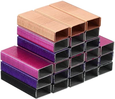 Kleine nietjes #10 - 1000 stuks assortiment kleuren - 3/16 inch lengte voor nietmachine