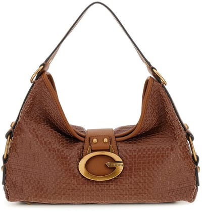 GUESS schoudertas Camden Shoulder Bag Cognac bruine