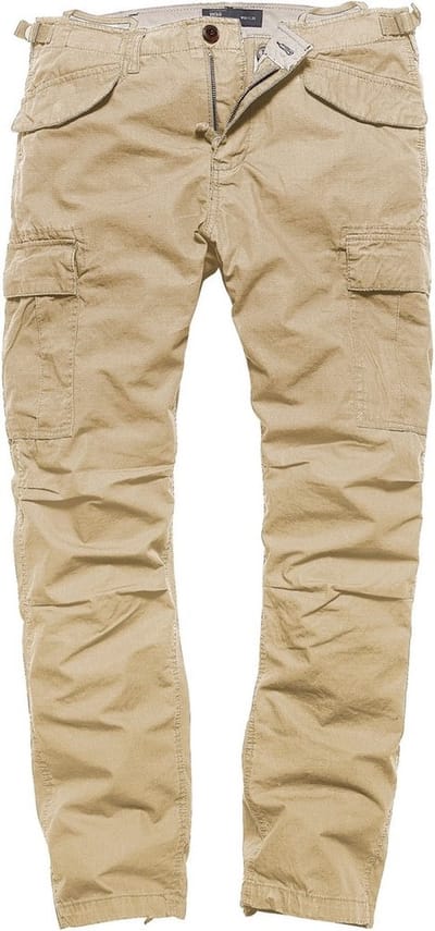 Vintage Industries Cargo-broek Miller M65 Pants Beige