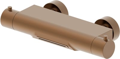 Style Thermostatische Badmengkraan Waterval Cooltouch Geborsteld Brons Koper PVD