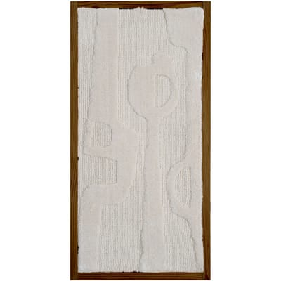 Wanddecoratie Devin Naturel - Wool Hanging 40 x 80 cm - Luxe Wanddecoratie van Wol