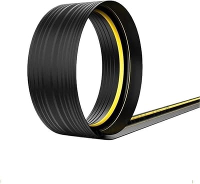Garagedeur Afdichting - Bodemprofiel Rubber - Tochtvrij Houden - Weerbestendig EPDM - 3 Meter - Zwart