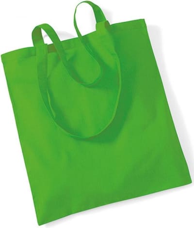 Westford Mill Bag For Life - Long Handles WM101 - Apple Green - 38 x 42 cm