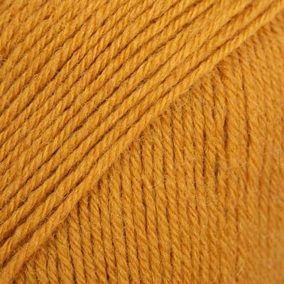 DROPS Fabel Uni Colour - 111 mosterdgeel - Wol Garen
