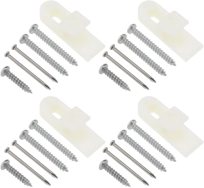 Dailygoods- Push Catch 4 Stuks - Mini Klink - Kunststof - Duurzaam - Eenvoudige Installatie - Afmetingen 32,5mm x 10,7mm - Vergrendeling