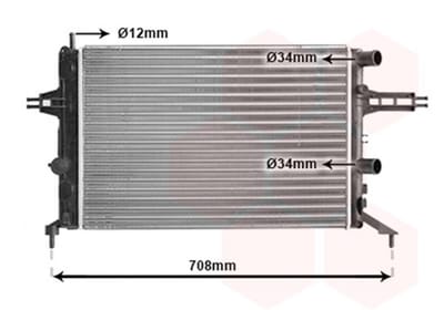 Van Wezel - RADIATOR VOOR OPEL ASTRA G 1998-2004 09202491