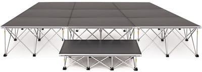 3 m x 3 m Draagbare Podiumset van Gear4music, 40 cm