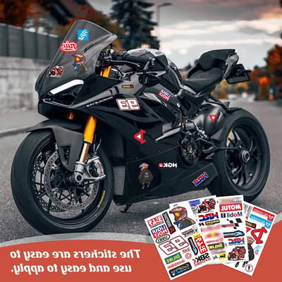 Motorcross stickers set van 4, vinyl stickers voor motorfietsen, scooters en offroad voertuigen, perfect voor personalisatie en decoratie